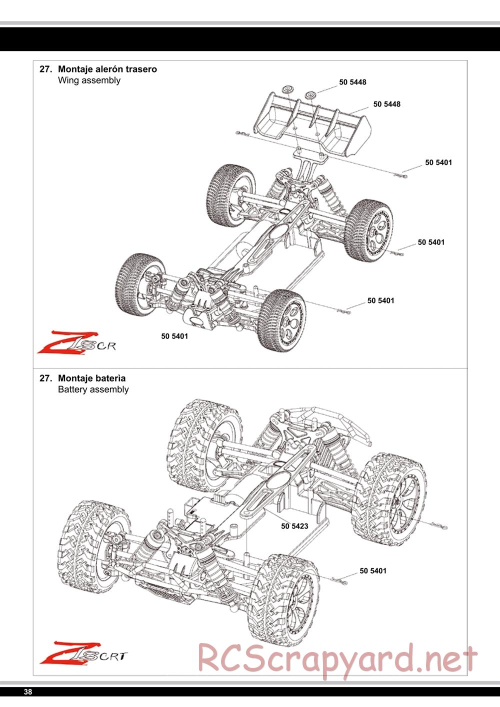 Jamara - Z18 CR Buggy - Manual - Page 38