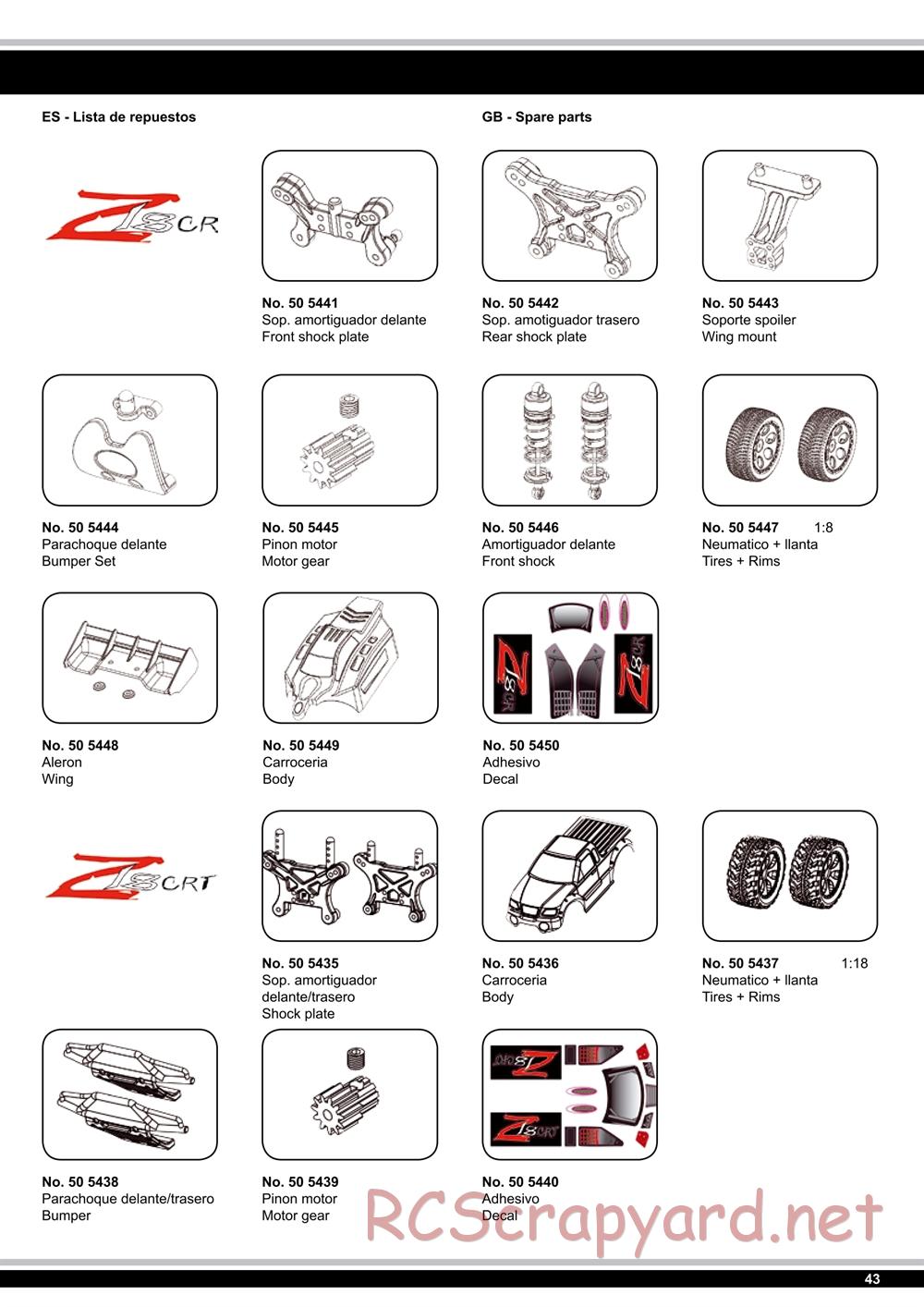 Jamara - Z18 CR Buggy - Manual - Page 43