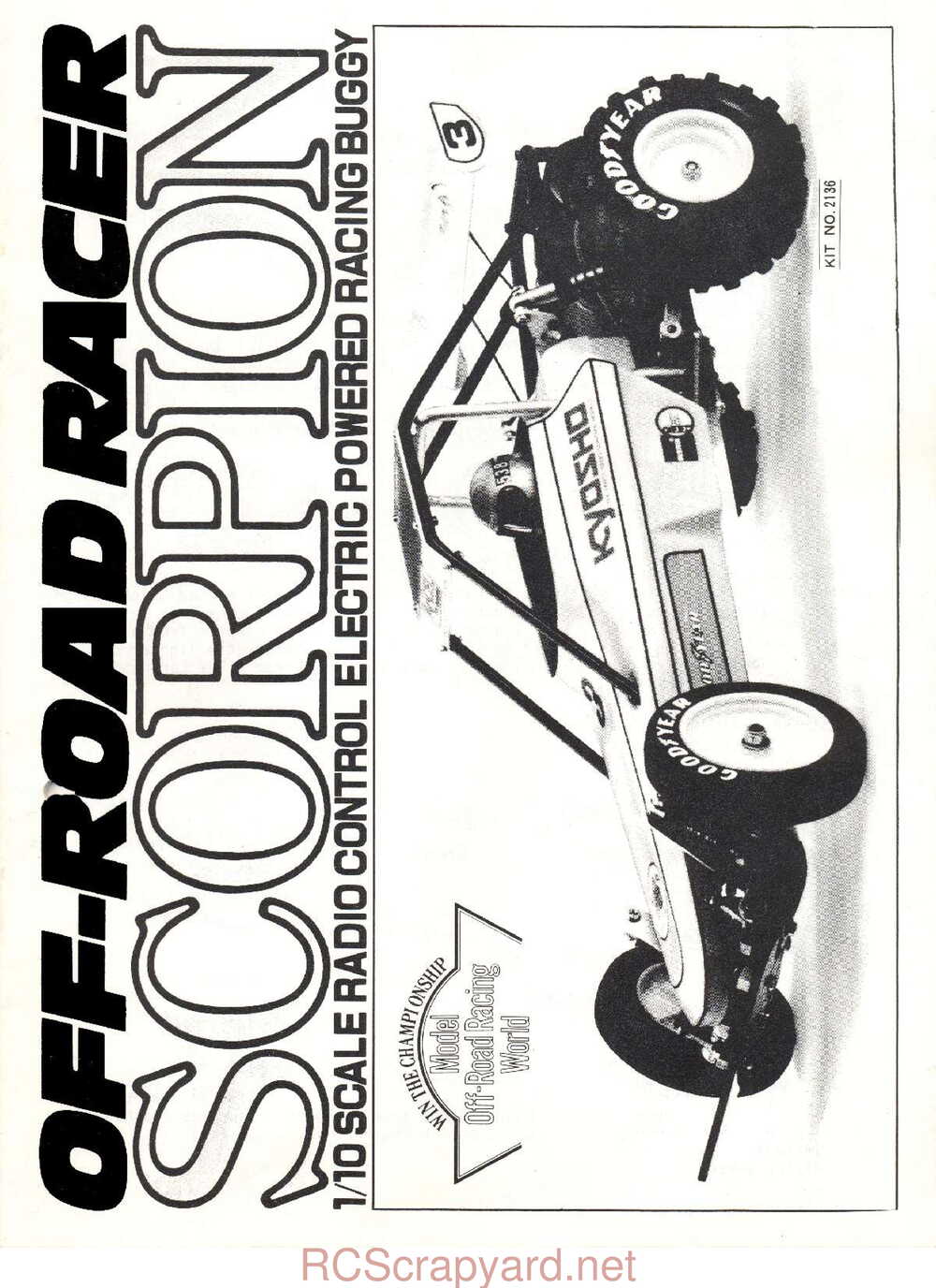 Kyosho - 2136 - Scorpion - Manual - Page 01