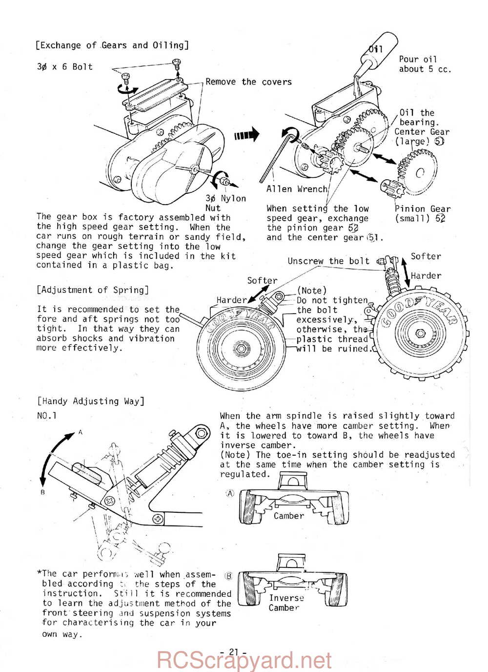 Kyosho - 2136 - Scorpion - Manual - Page 22