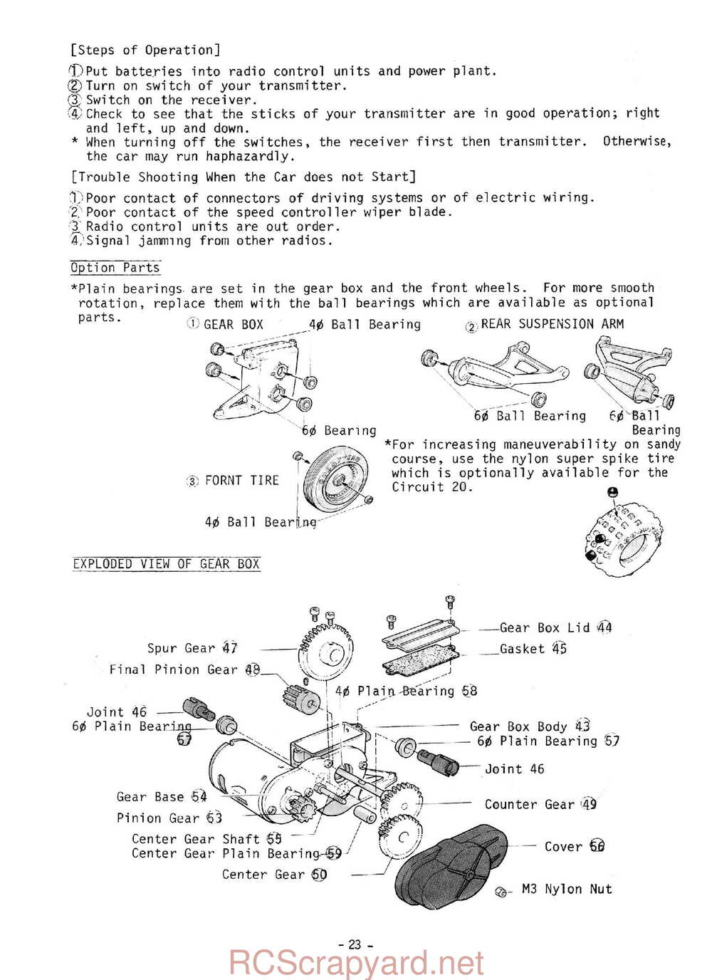 Kyosho - 2136 - Scorpion - Manual - Page 24