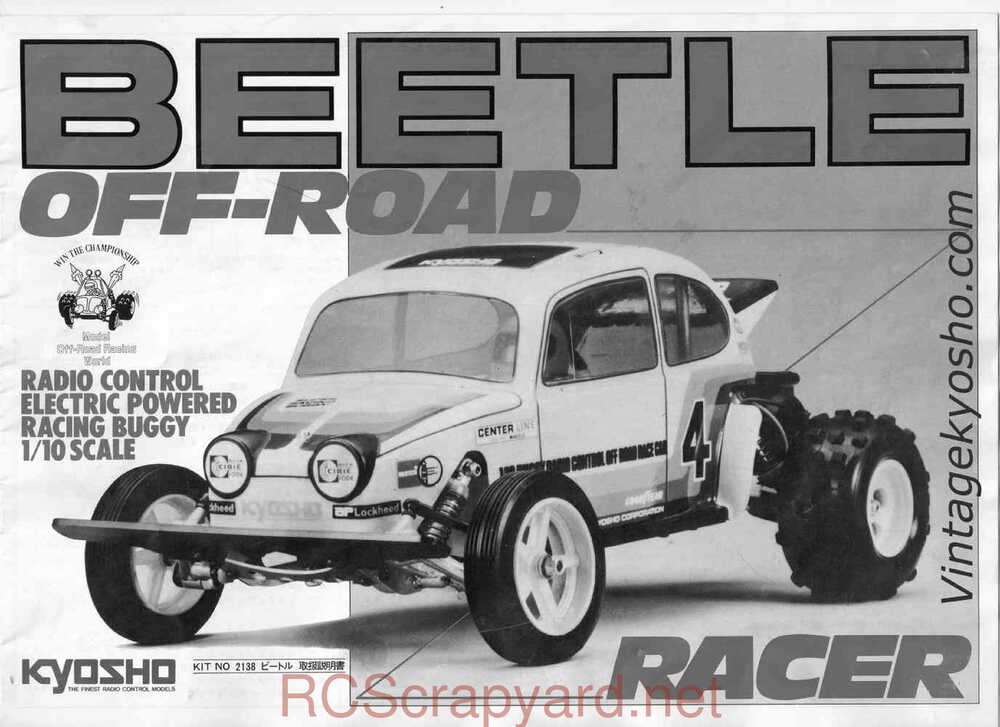 Kyosho - 2138 Beetle - Manual - Page 01