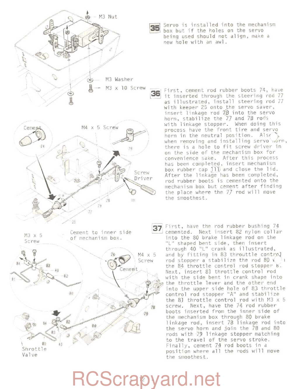 Kyosho - 2289 Circuit-20 Rowdy-Baja - Manual - Page 12