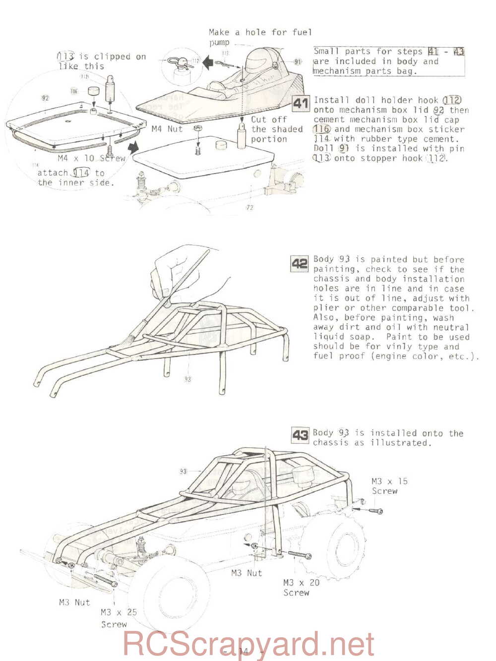 Kyosho - 2289 Circuit-20 Rowdy-Baja - Manual - Page 14