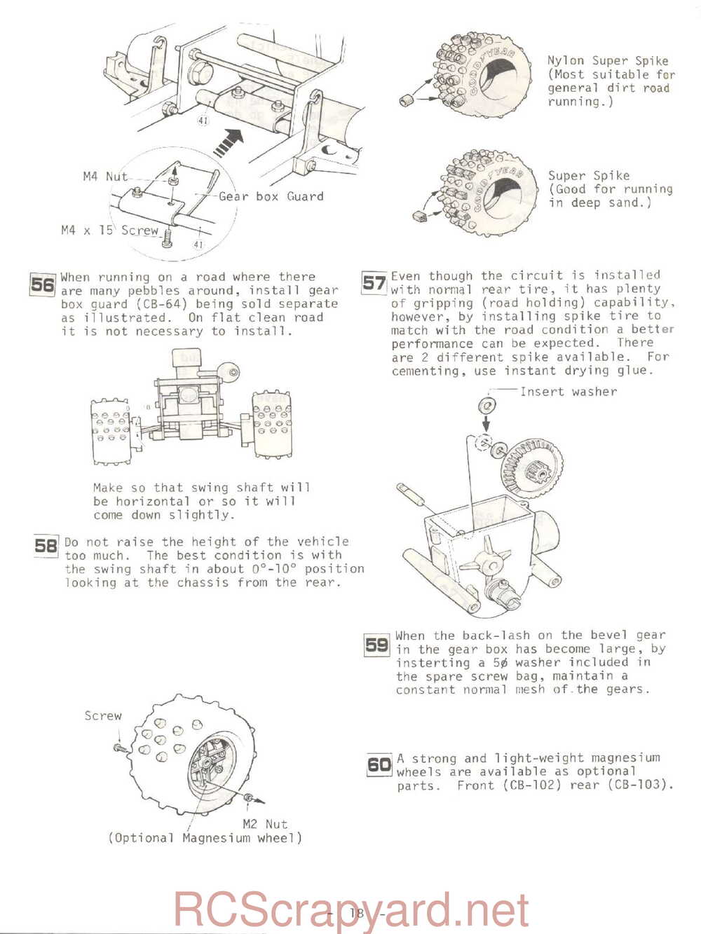 Kyosho - 2289 Circuit-20 Rowdy-Baja - Manual - Page 18
