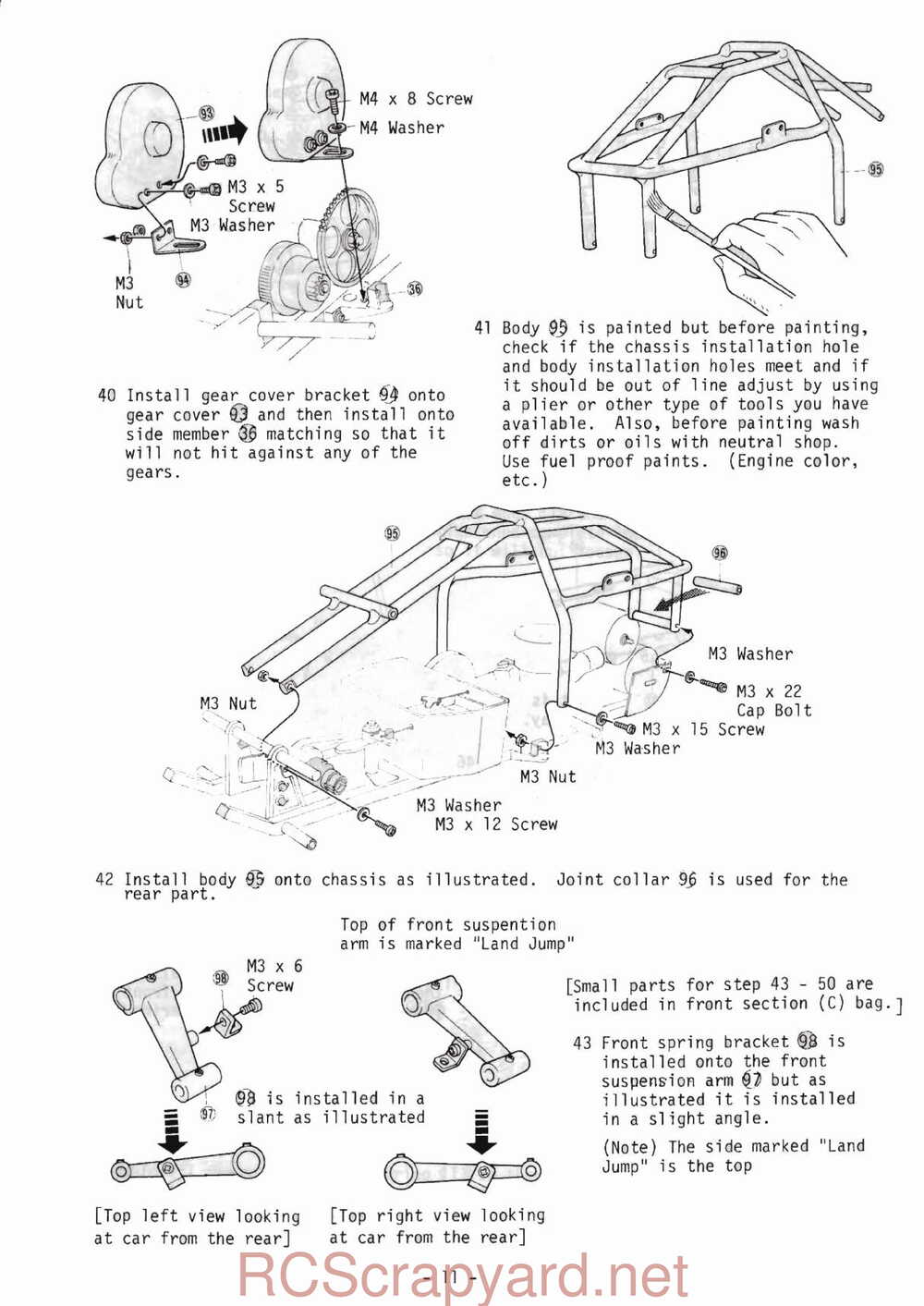 Kyosho - 2397 - Land-Jump-4D - with-Supliment - Manual - Page 12