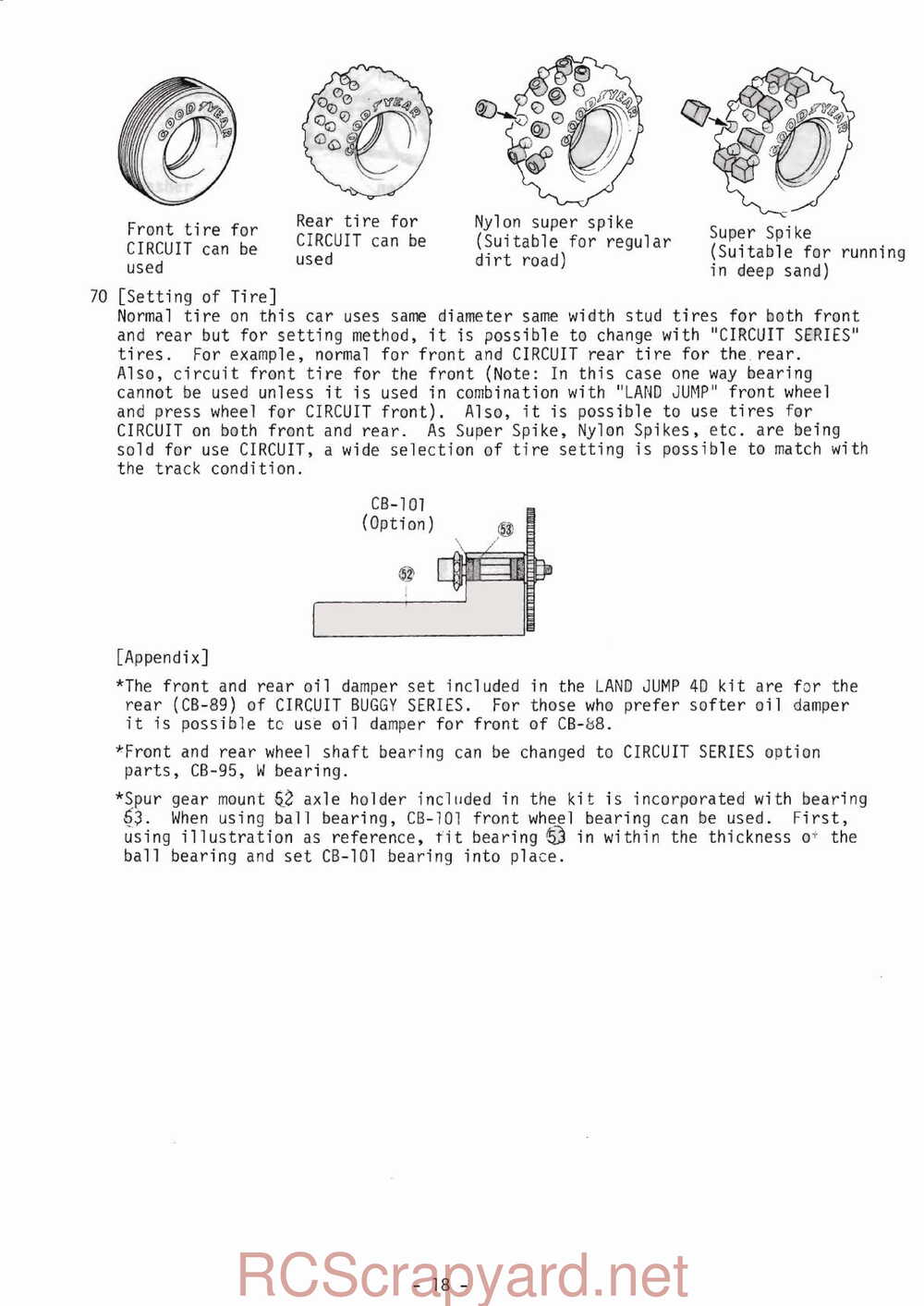 Kyosho - 2397 - Land-Jump-4D - with-Supliment - Manual - Page 19