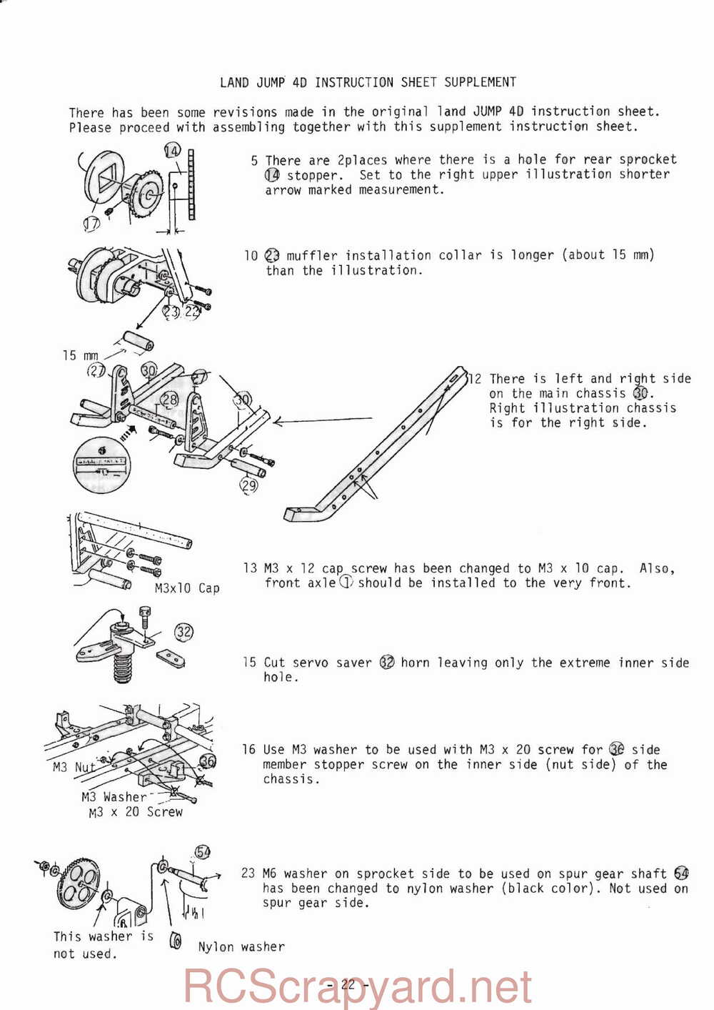 Kyosho - 2397 - Land-Jump-4D - with-Supliment - Manual - Page 23