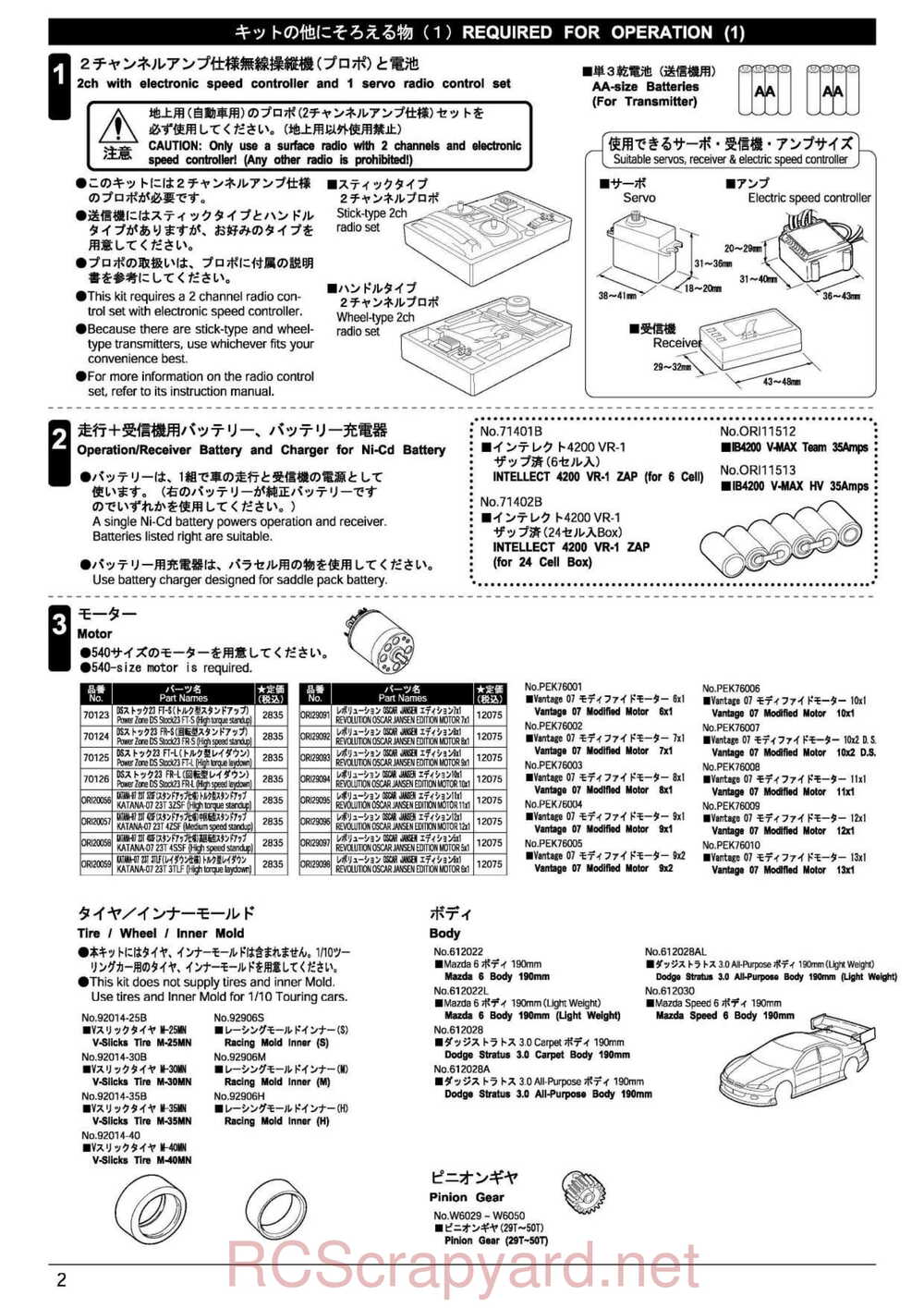 Kyosho - 30023 - Stalion-Shin - Manual - Page 02