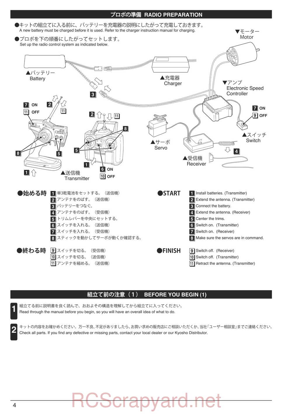Kyosho - 30024 - TF6 - Manual - Page 04