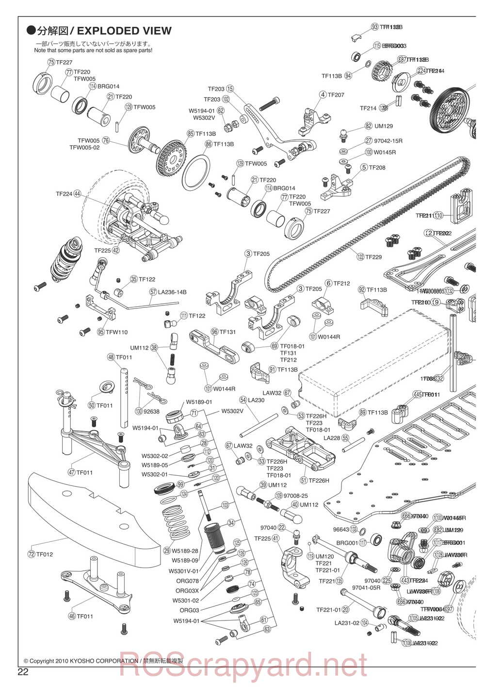 Kyosho - 30024 - TF6 - Manual - Page 22