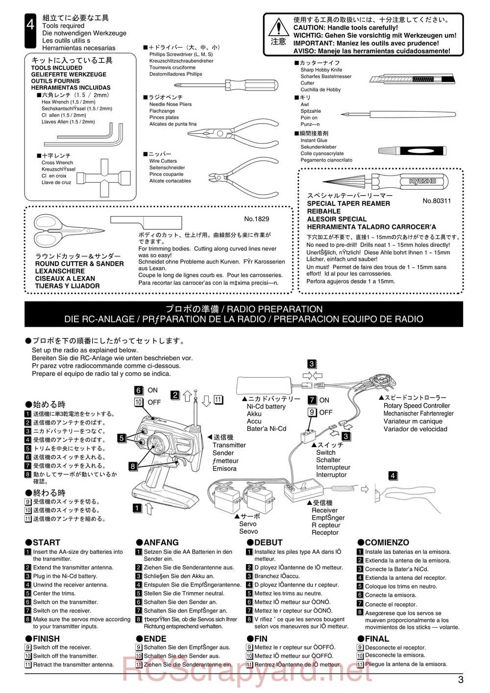 Kyosho - 30072 - EP-Ultima-RB-Racing-Sports - Manual - Page 03