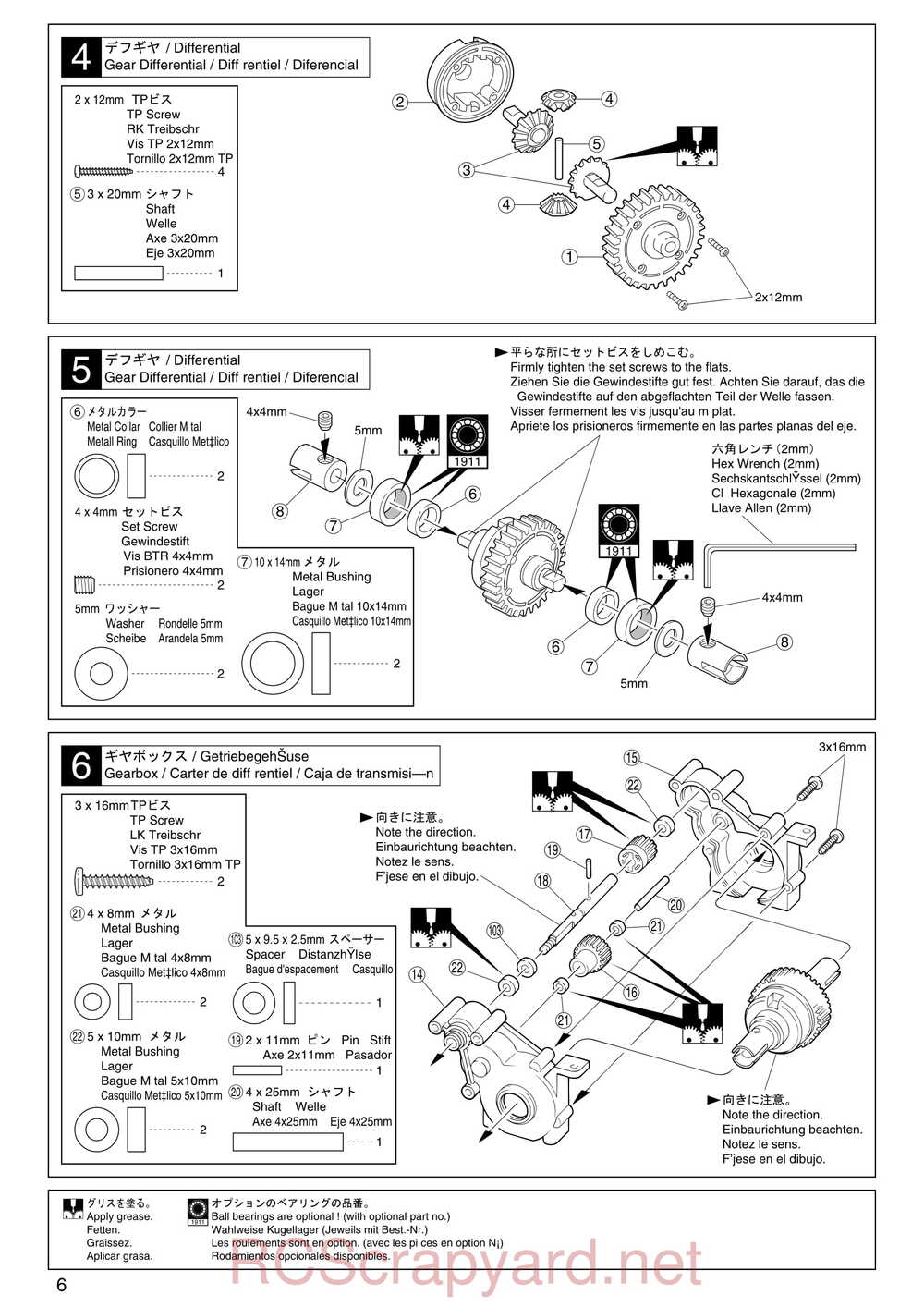 Kyosho - 30072 - EP-Ultima-RB-Racing-Sports - Manual - Page 06