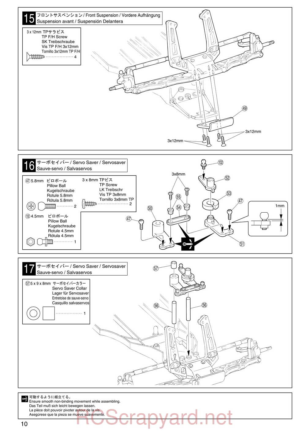 Kyosho - 30072 - EP-Ultima-RB-Racing-Sports - Manual - Page 10