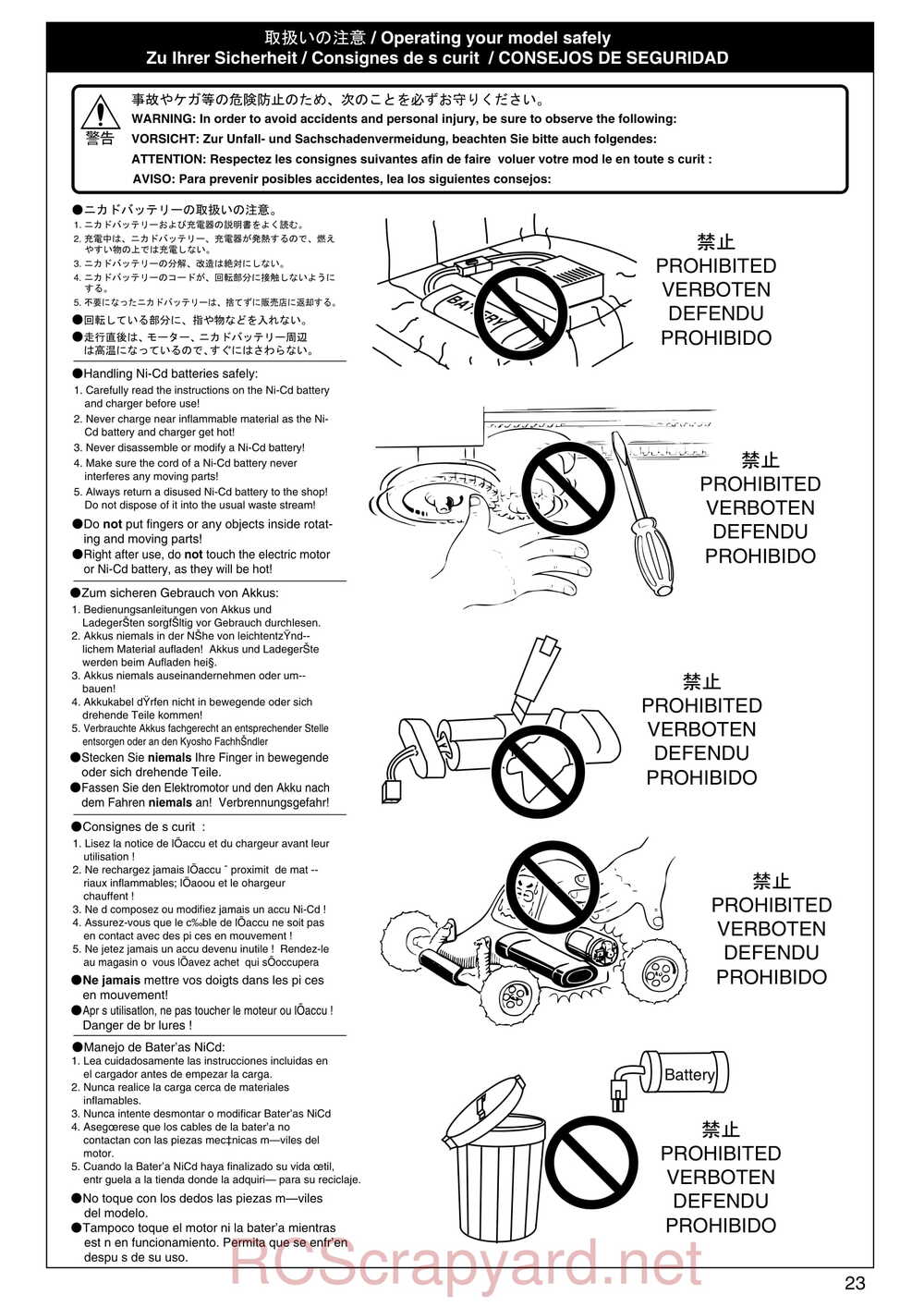 Kyosho - 30072 - EP-Ultima-RB-Racing-Sports - Manual - Page 23