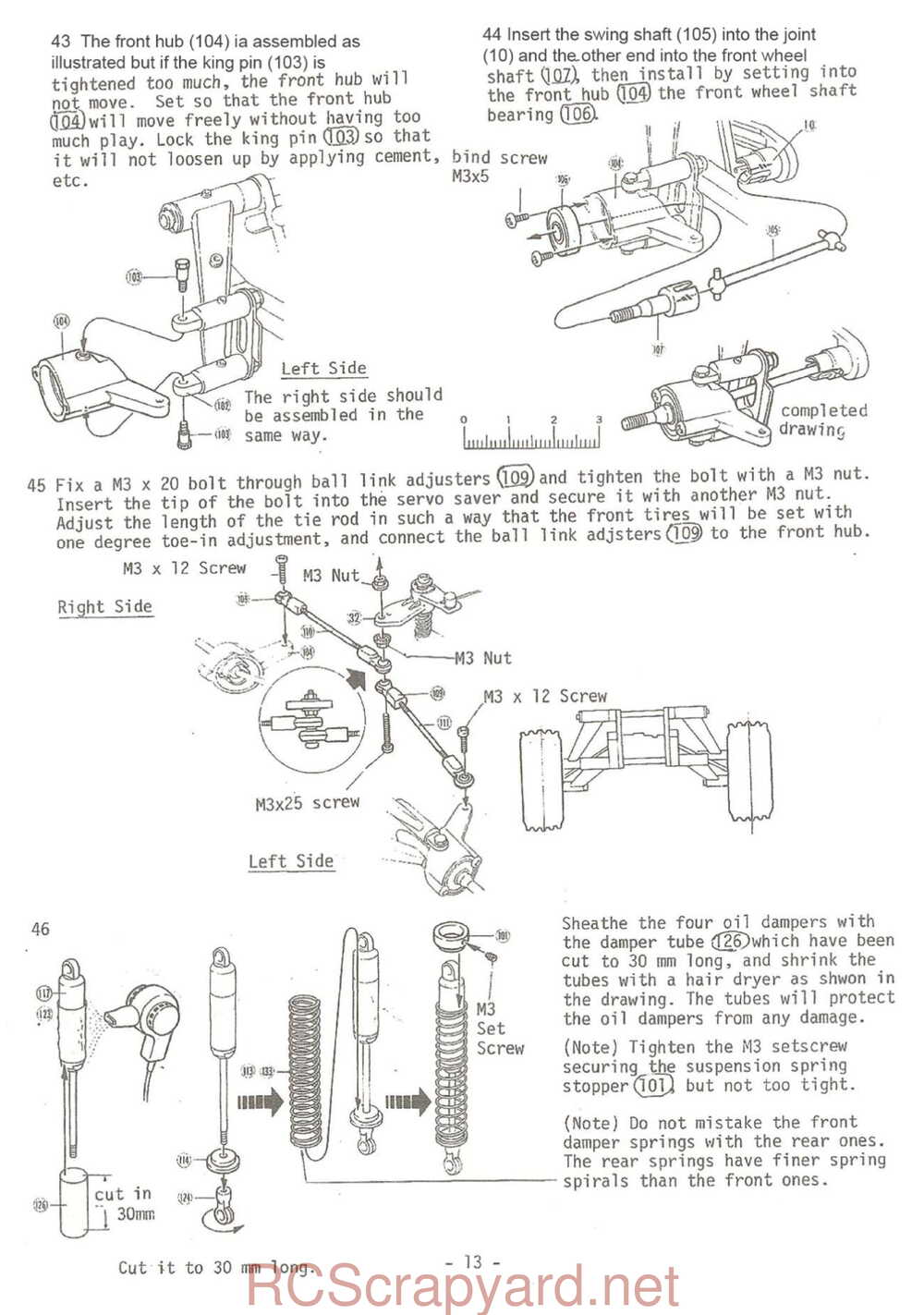 Kyosho - 3011 - Land-Jump 4WD Integra - Manual - Page 13