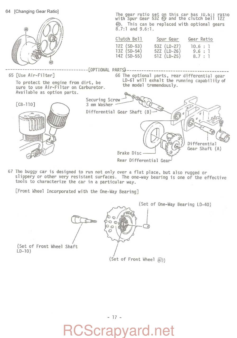Kyosho - 3011 - Land-Jump 4WD Integra - Manual - Page 17