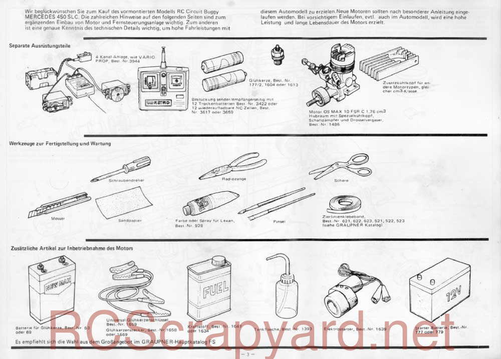 Kyosho - 2396 - 3024 - Graupner - Merc 450 SLC - Manual - Page 02
