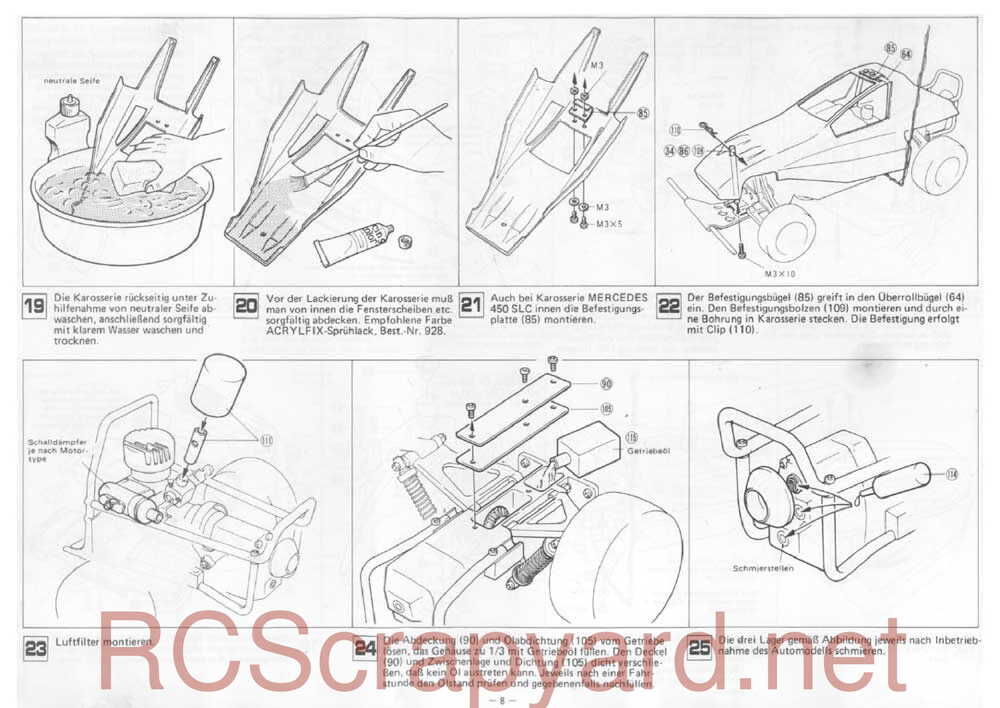 Kyosho - 2396 - 3024 - Graupner - Merc 450 SLC - Manual - Page 07