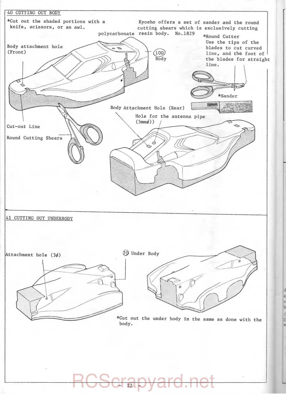 Kyosho - 3029 - Optima-Pro - Manual - Page 22