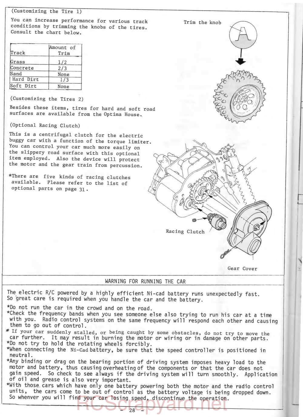 Kyosho - 3029 - Optima-Pro - Manual - Page 28