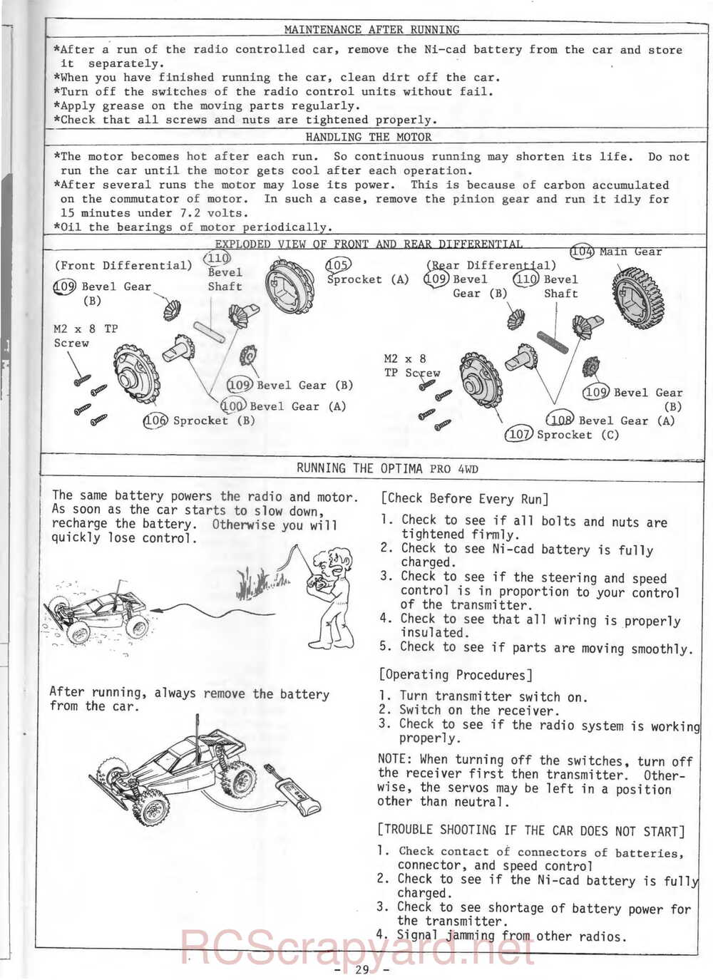 Kyosho - 3029 - Optima-Pro - Manual - Page 29