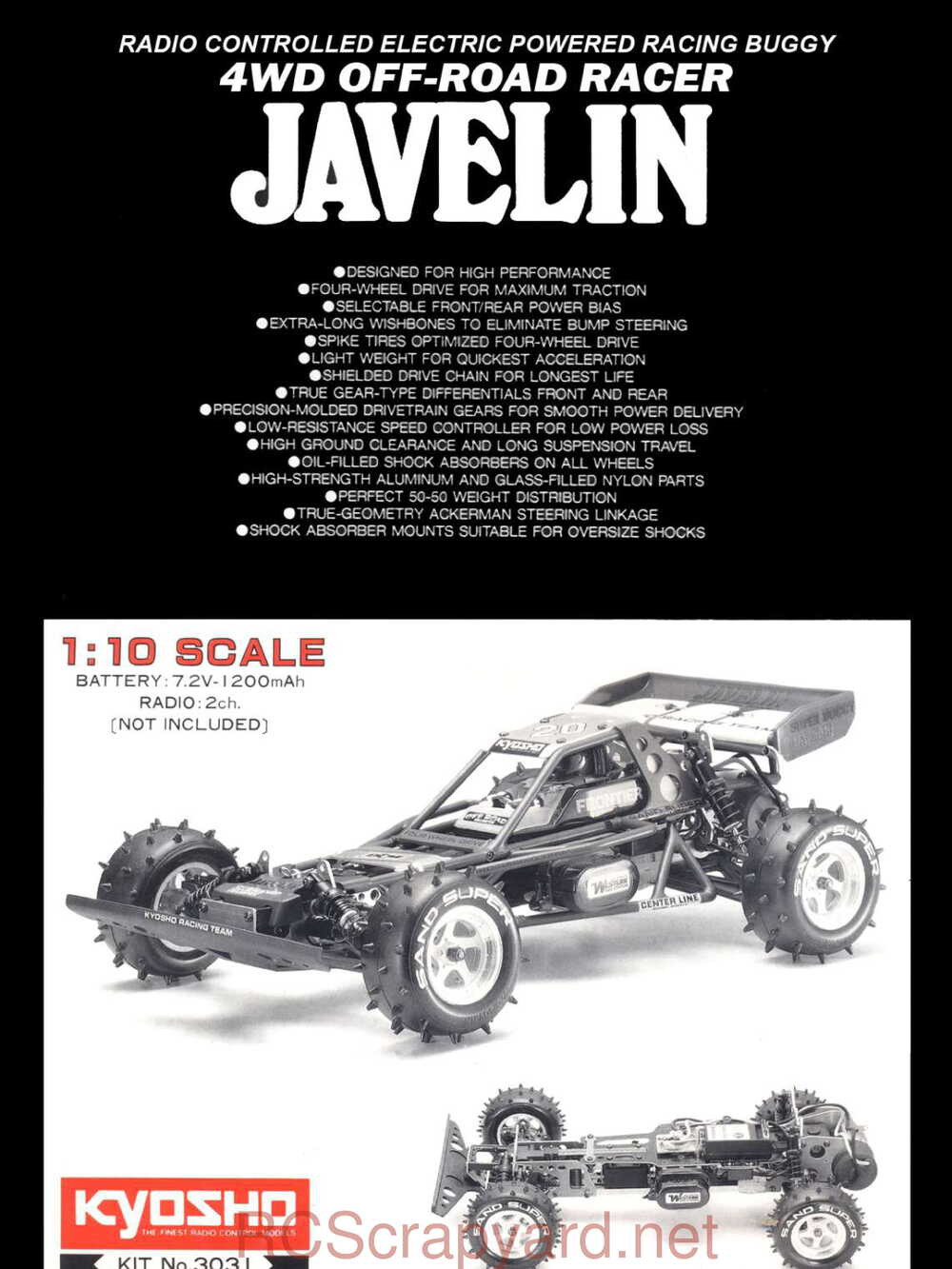 Kyosho - 3031 - Javelin - Manual - Page 01