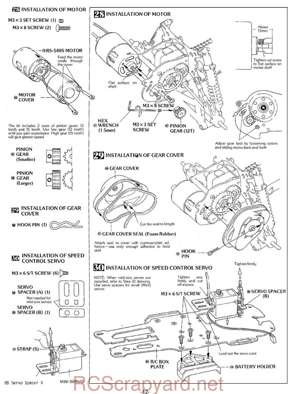 Kyosho - 3031 - Javelin - Manual - Page 12