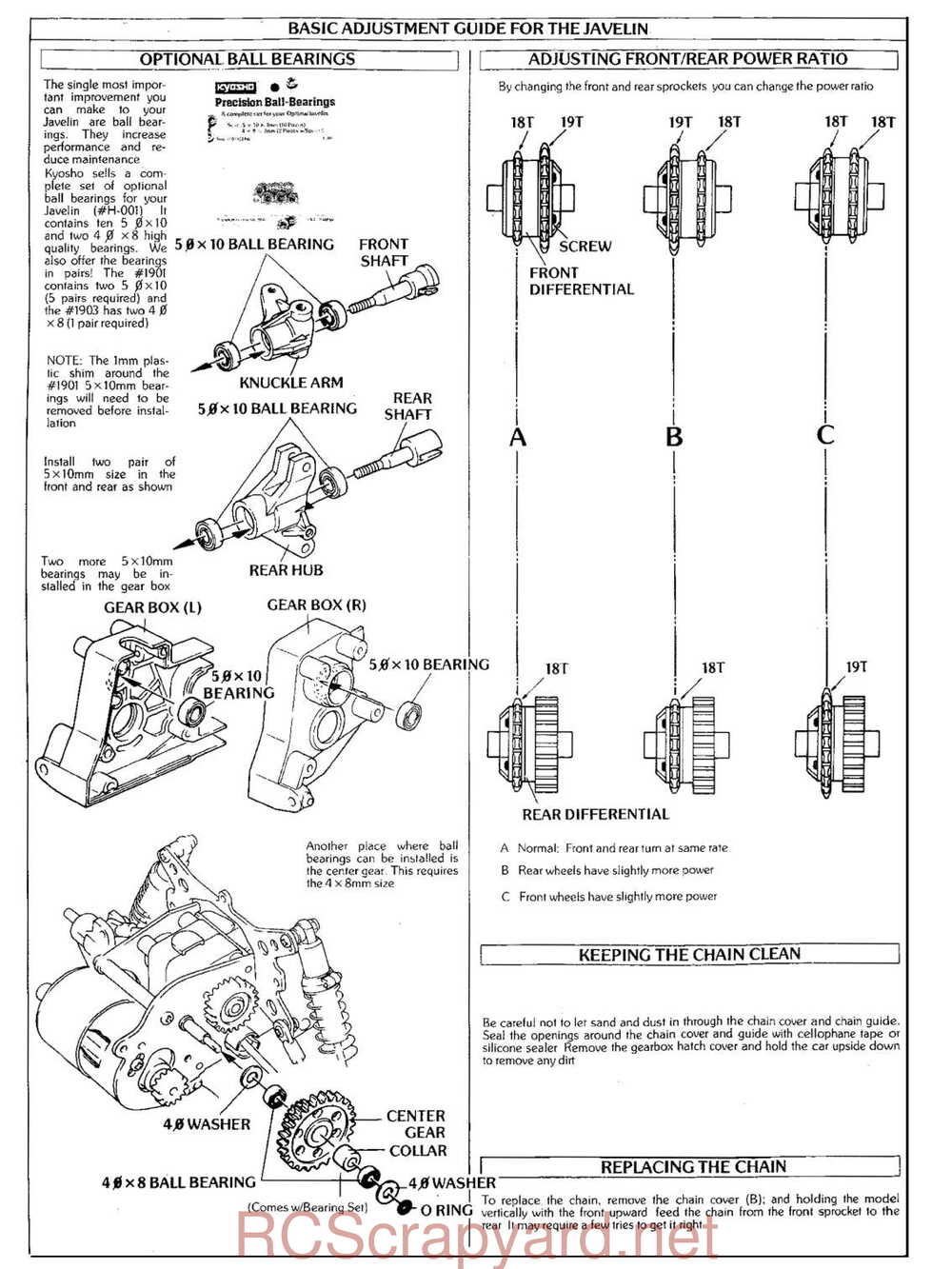Kyosho - 3031 - Javelin - Manual - Page 20