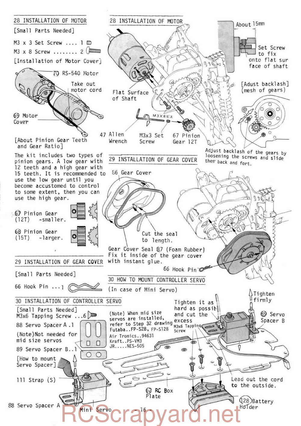 Kyosho - 3032 - Optima - Manual - Page 16