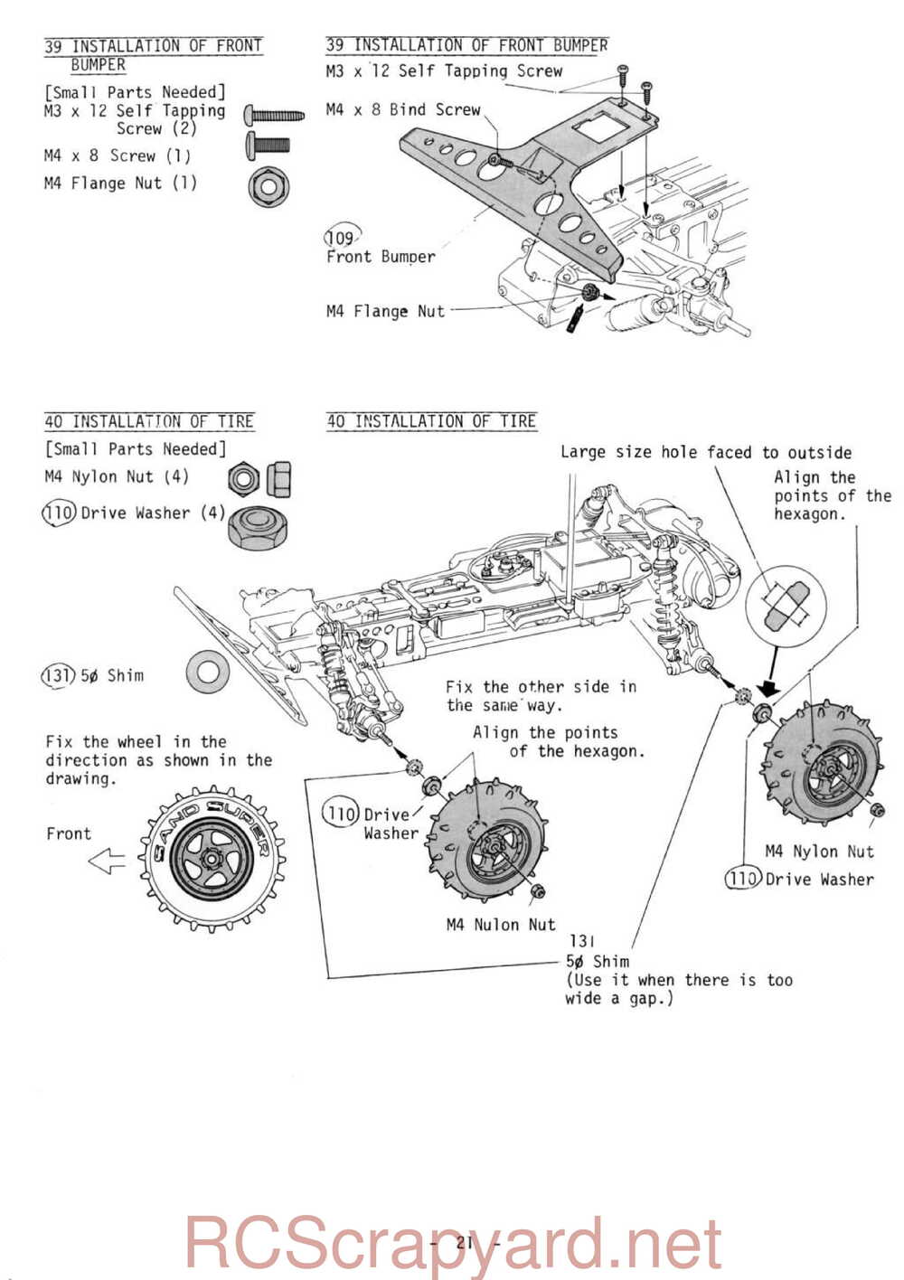 Kyosho - 3032 - Optima - Manual - Page 21