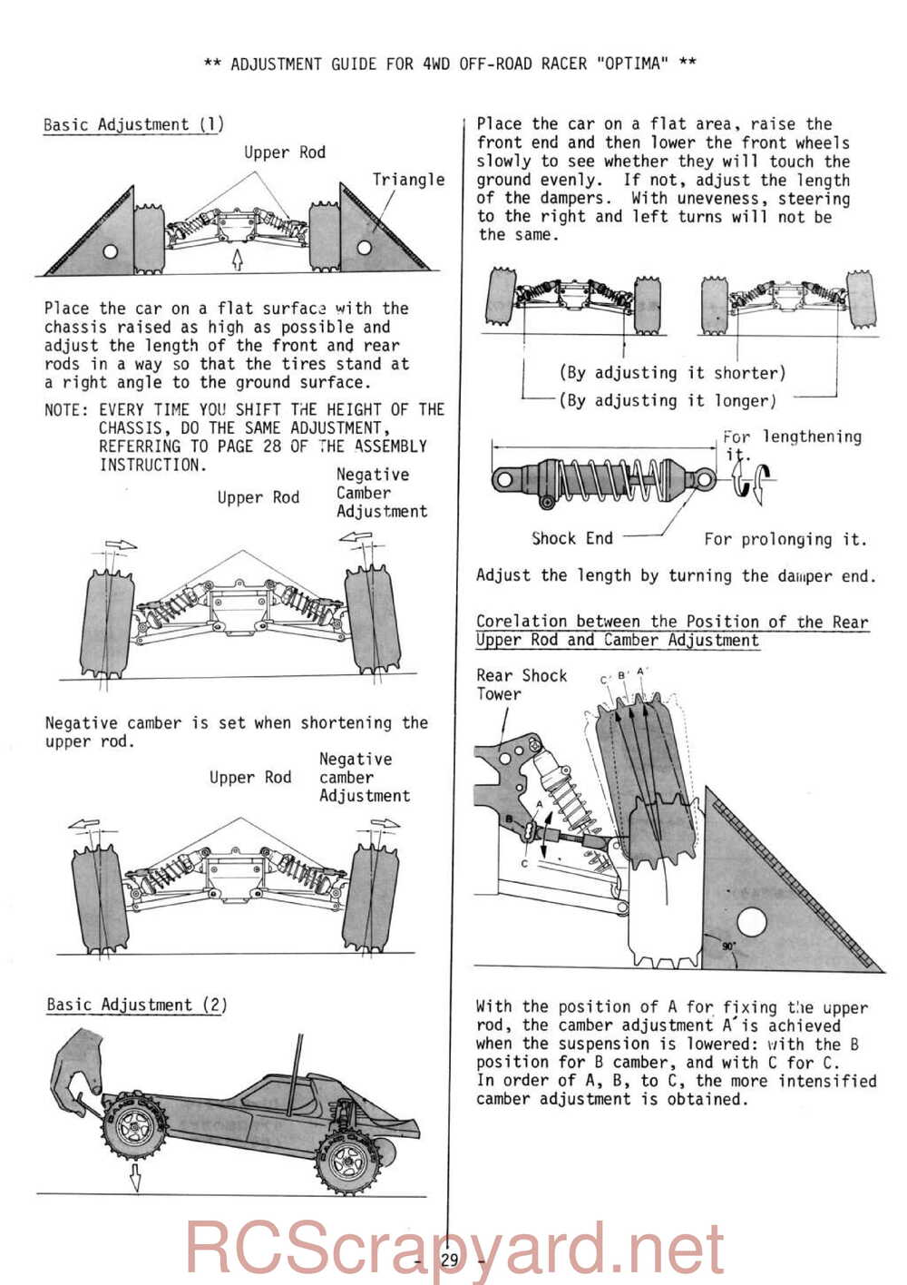 Kyosho - 3032 - Optima - Manual - Page 29