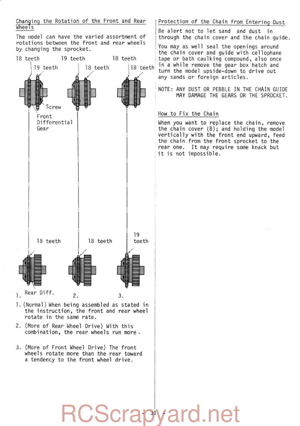 Kyosho - 3032 - Optima - Manual - Page 31