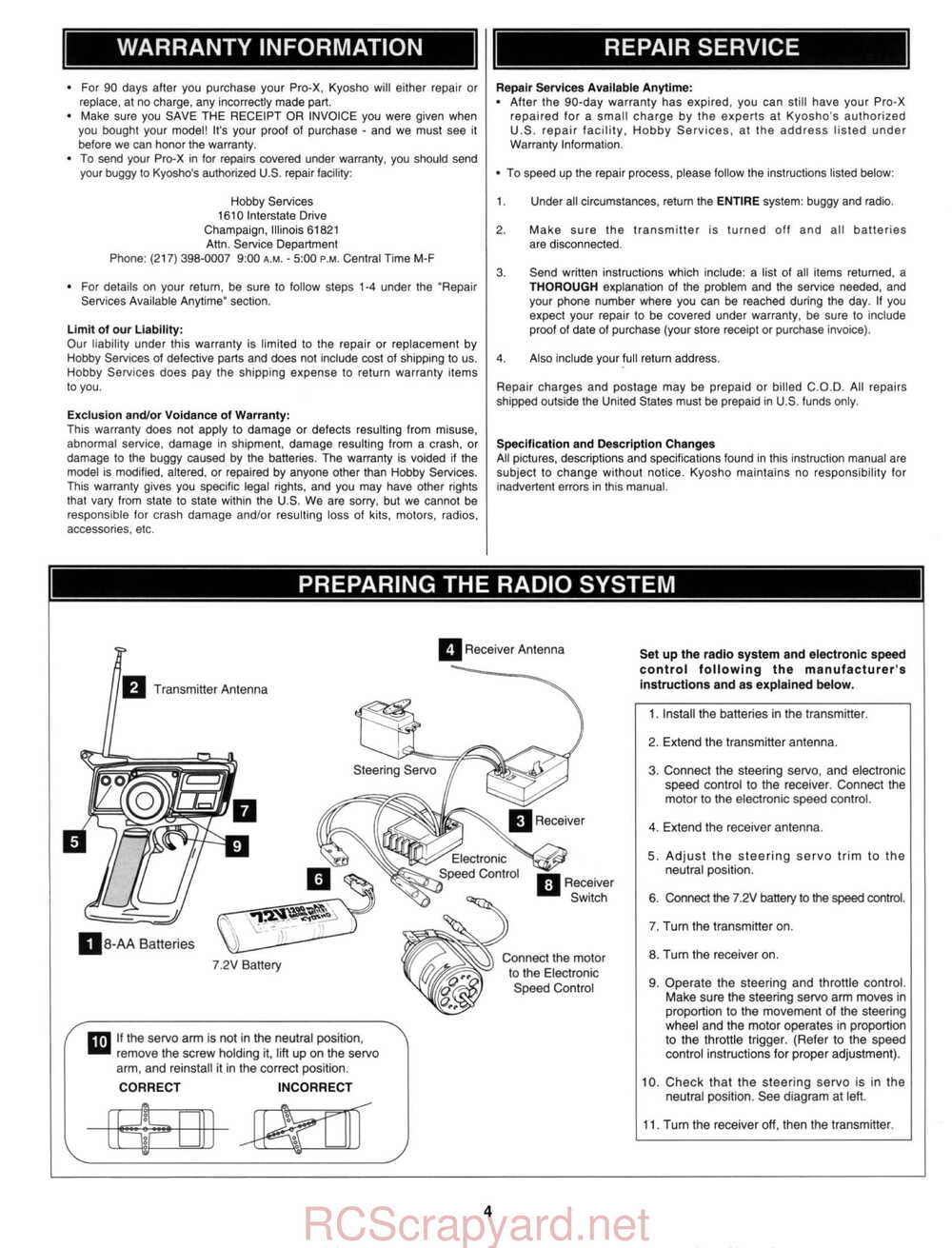 Kyosho - 30331 - 30333 - Pro-X - Manual - Page 05
