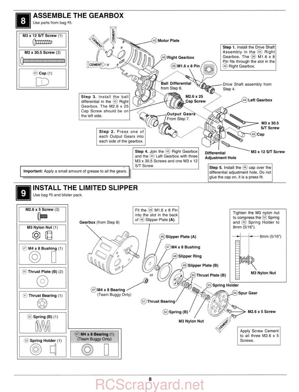 Kyosho - 30331 - 30333 - Pro-X - Manual - Page 09