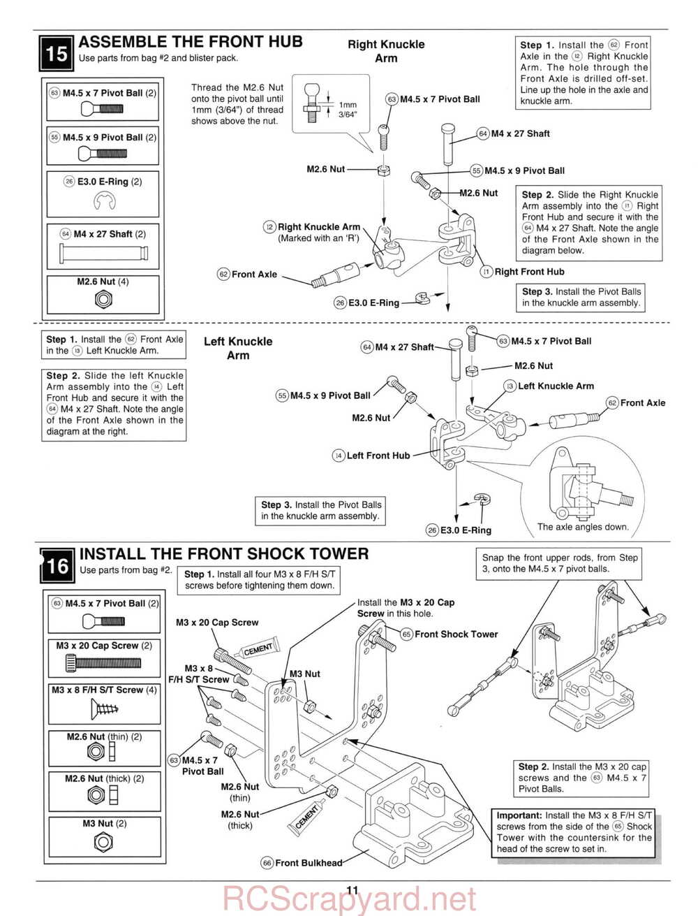 Kyosho - 30331 - 30333 - Pro-X - Manual - Page 12