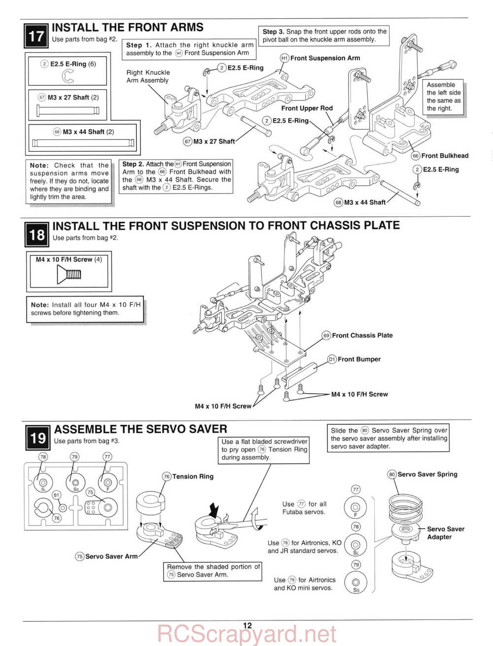 Kyosho - 30331 - 30333 - Pro-X - Manual - Page 13