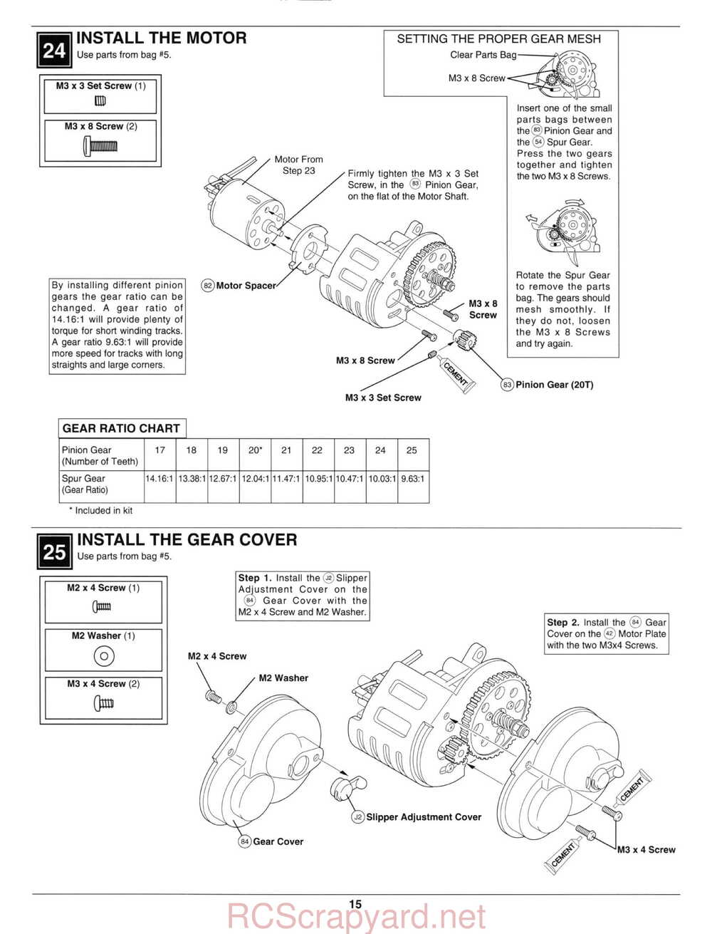 Kyosho - 30331 - 30333 - Pro-X - Manual - Page 20