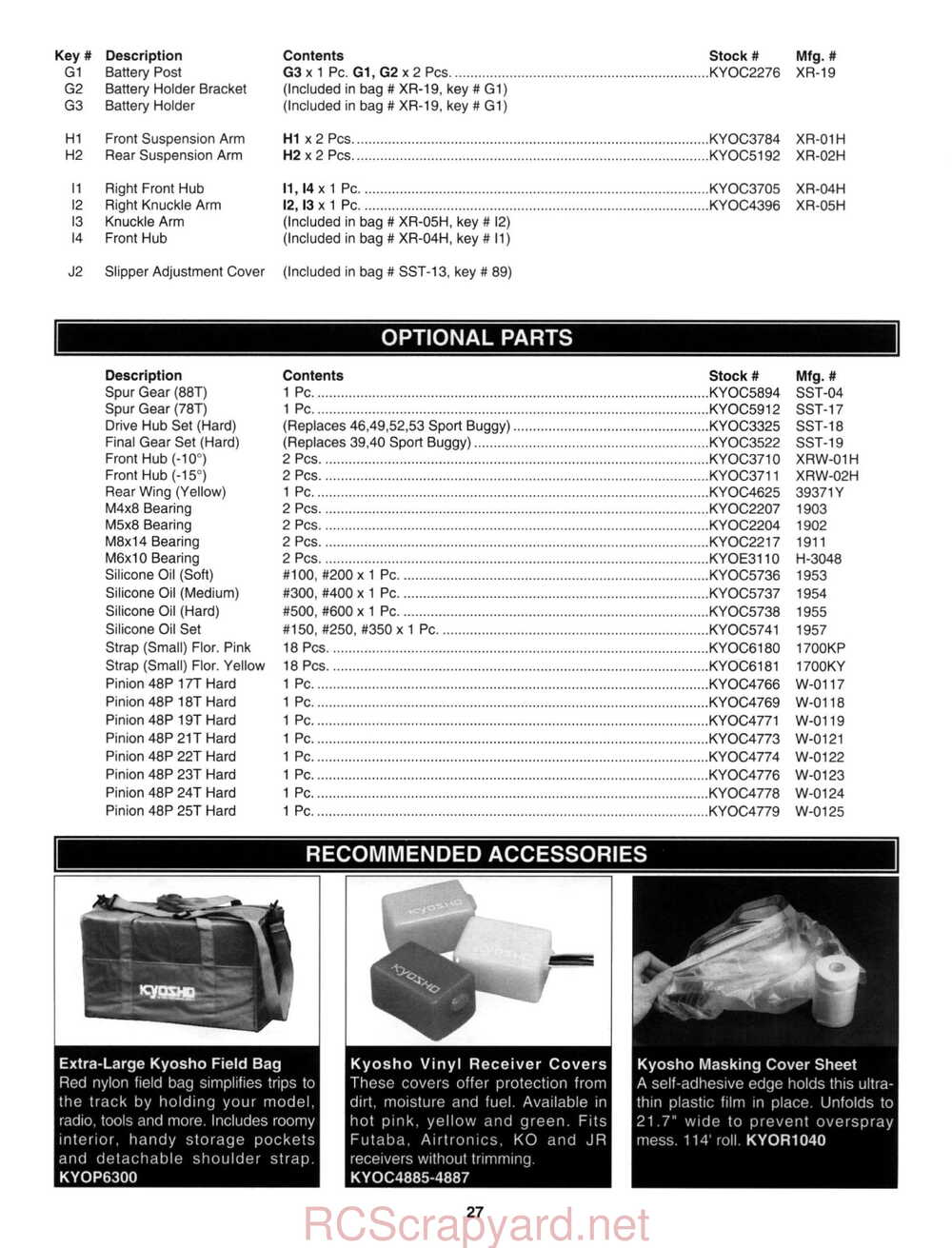 Kyosho - 30331 - 30333 - Pro-X - Manual - Page 32