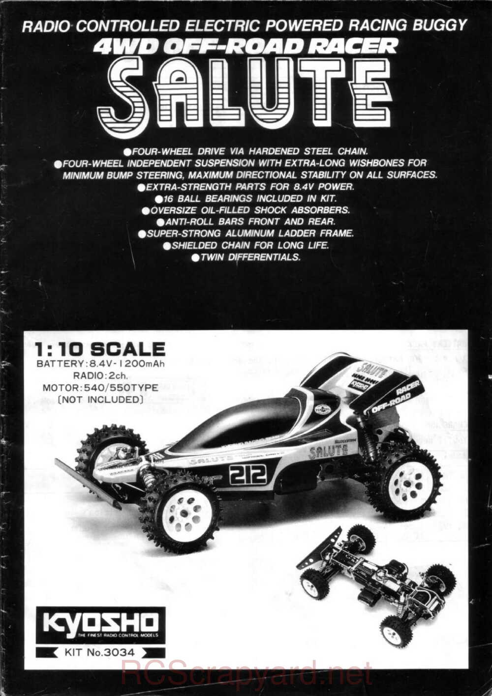 Kyosho - 3034 - Salute - V1 - Manual - Page 01