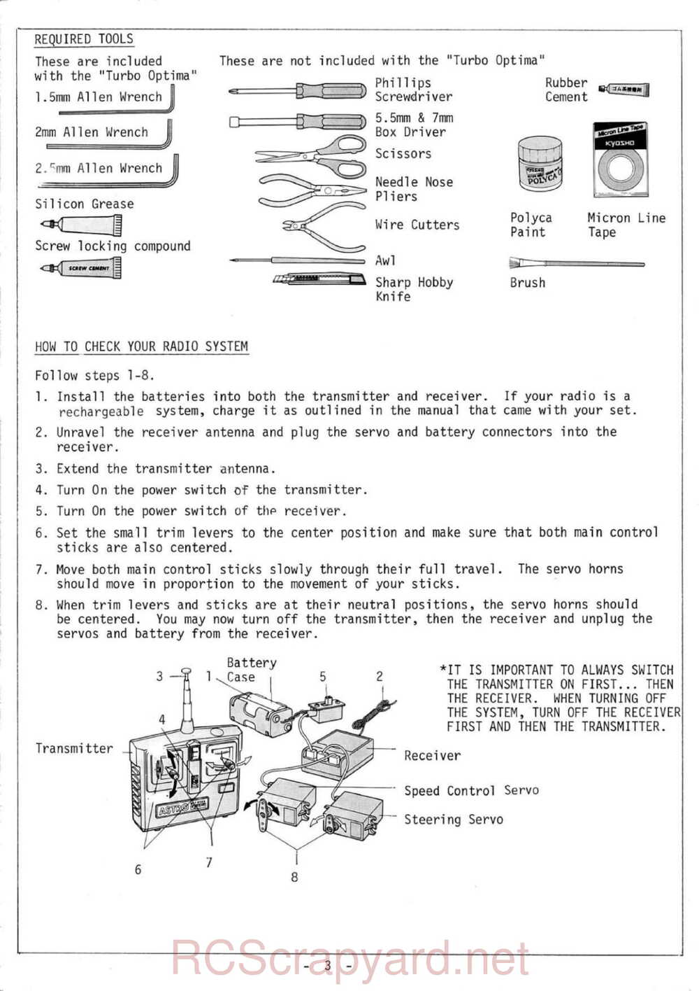 Kyosho - 3034 - Salute - V1 - Manual - Page 03