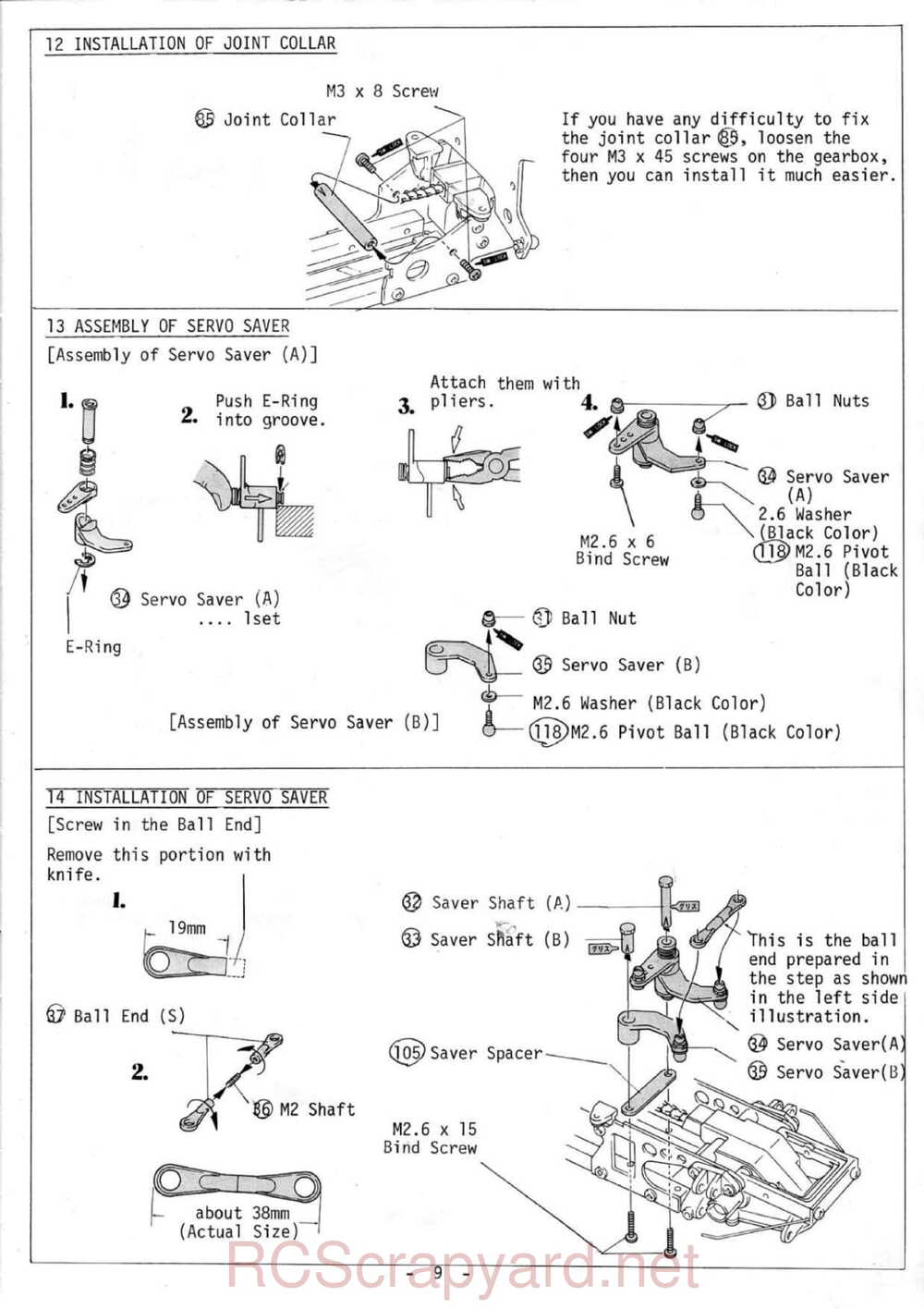 Kyosho - 3034 - Salute - V1 - Manual - Page 09