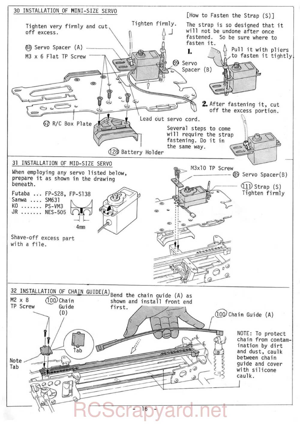 Kyosho - 3034 - Salute - V1 - Manual - Page 16