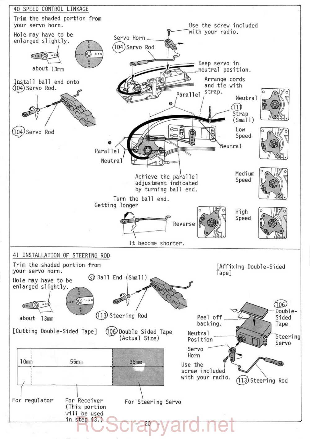 Kyosho - 3034 - Salute - V1 - Manual - Page 20