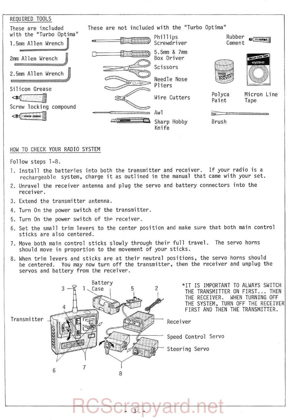 Kyosho - 3034 - Salute - V2 - Manual - Page 03