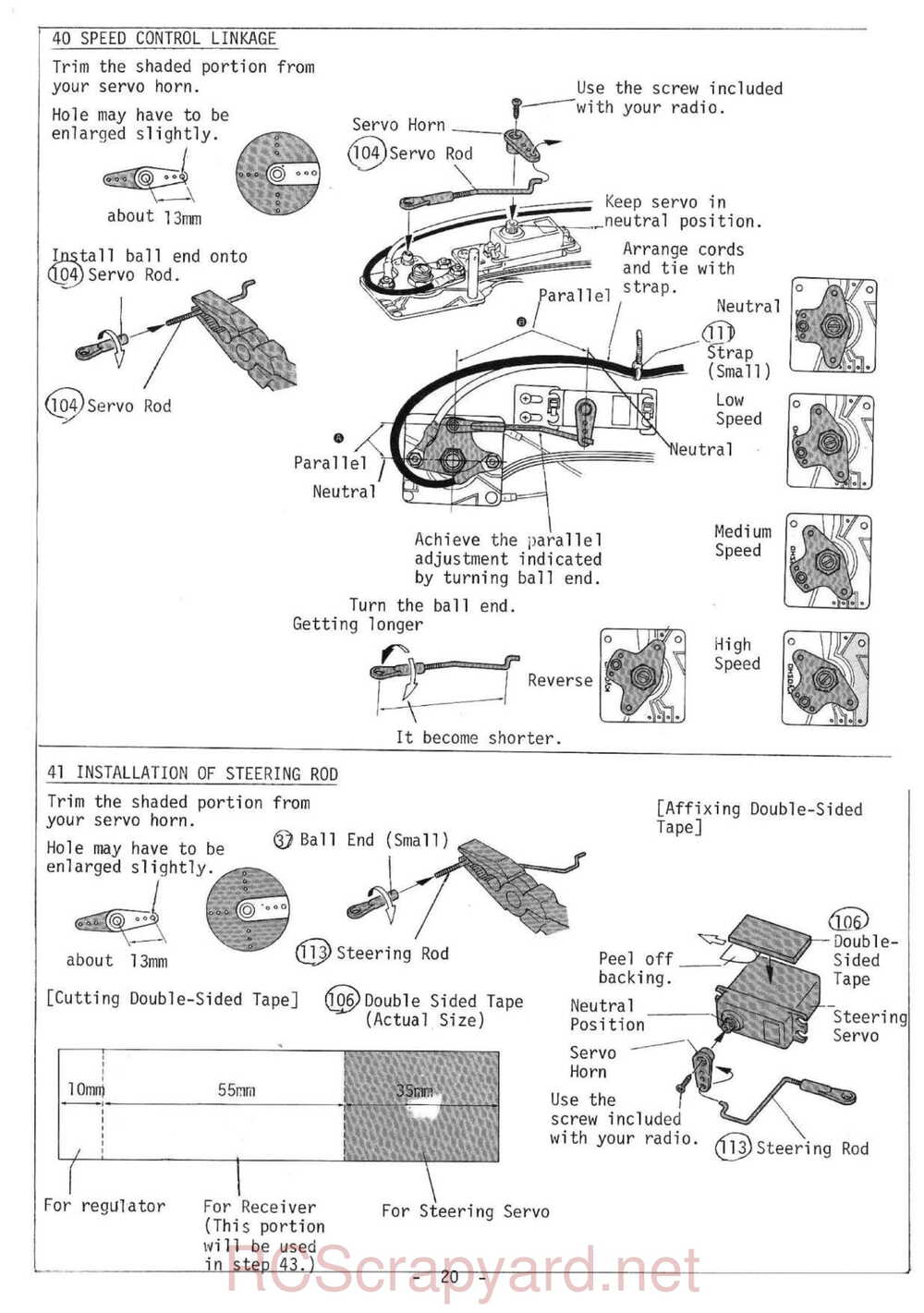 Kyosho - 3034 - Salute - V2 - Manual - Page 20