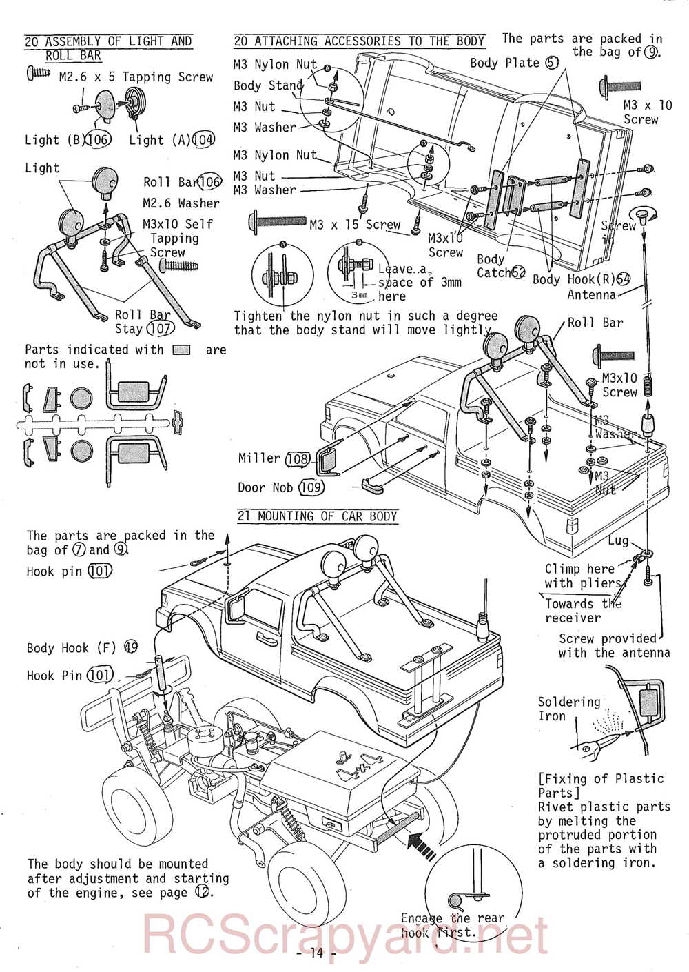 Kyosho - 3038 - Dirt-Road-10 - Datsun-4wd - Manual - Page 14