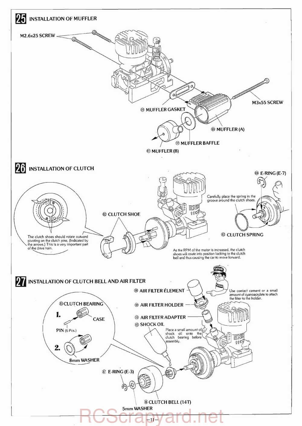 Kyosho - 3041 - Circuit-1000 - Stinger-4wd - Manual - Page 11