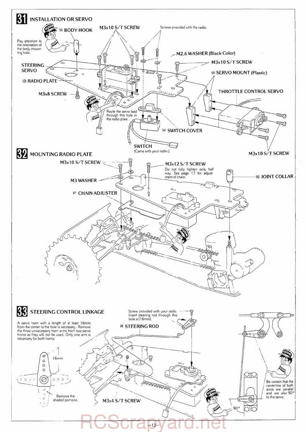 Kyosho - 3041 - Circuit-1000 - Stinger-4wd - Manual - Page 13