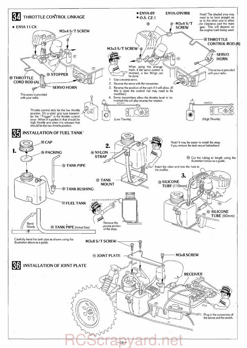 Kyosho - 3041 - Circuit-1000 - Stinger-4wd - Manual - Page 14